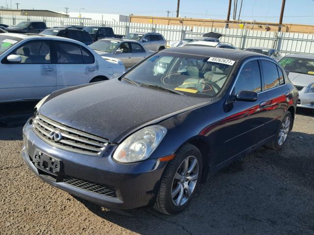 JNKCV51F96M612812 - 2006 INFINITI G35 BLUE photo 2