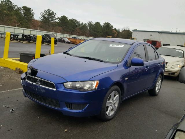 JA3AU26U38U022463 - 2008 MITSUBISHI LANCER ES BLUE photo 2