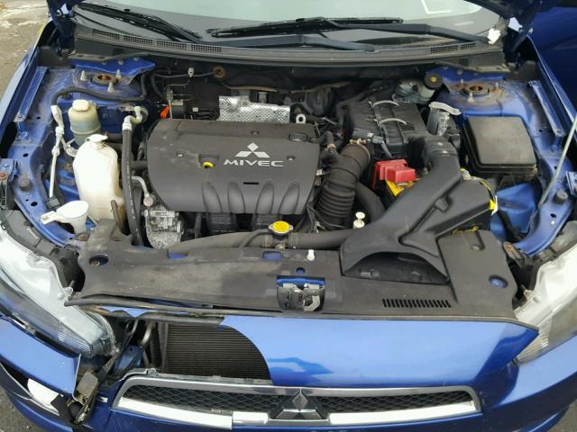 JA3AU26U38U022463 - 2008 MITSUBISHI LANCER ES BLUE photo 7