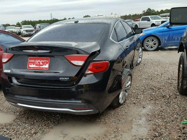 1C3CCCAB8FN713332 - 2015 CHRYSLER 200 LIMITE BLACK photo 4