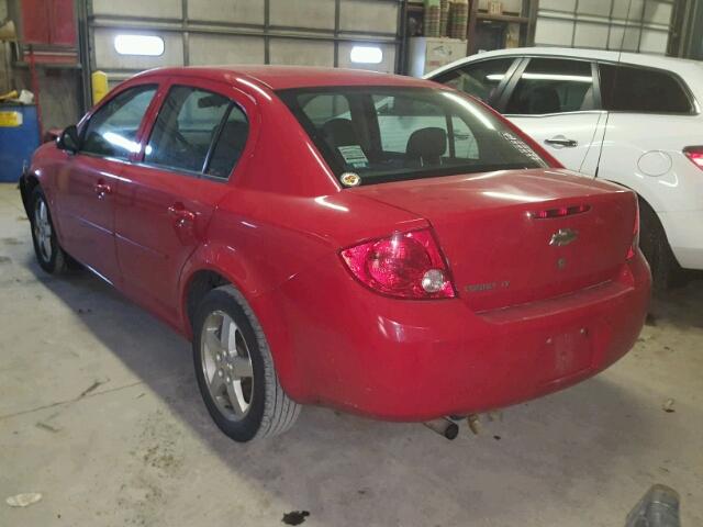 1G1AT58H297106059 - 2009 CHEVROLET COBALT LT RED photo 3