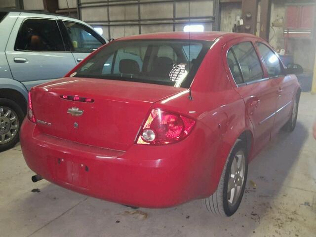 1G1AT58H297106059 - 2009 CHEVROLET COBALT LT RED photo 4