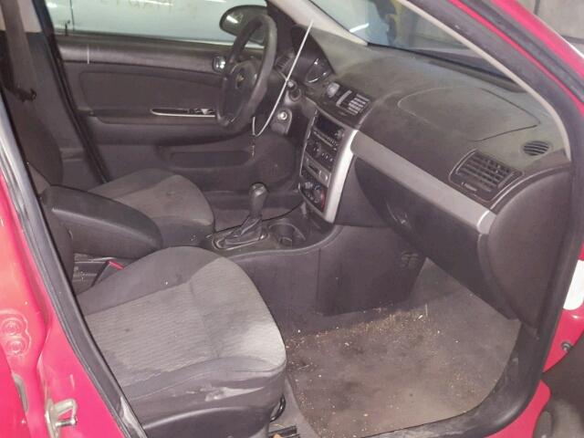 1G1AT58H297106059 - 2009 CHEVROLET COBALT LT RED photo 5