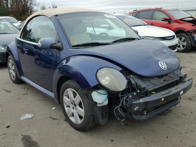 3VWRF31Y46M331159 - 2006 VOLKSWAGEN NEW BEETLE BLUE photo 1