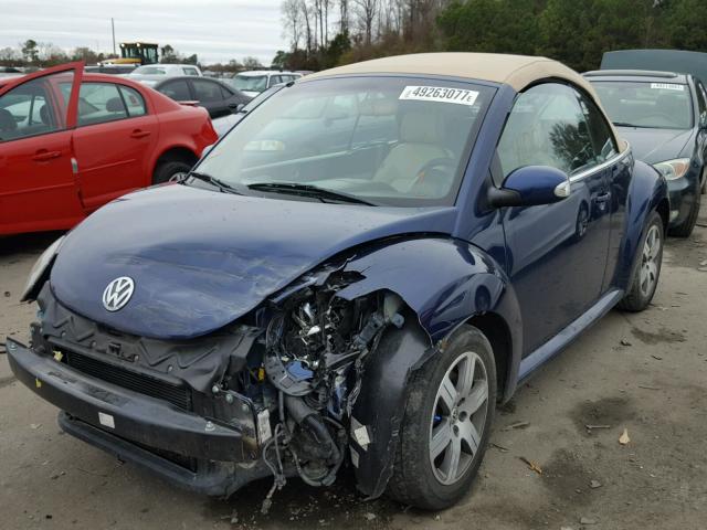 3VWRF31Y46M331159 - 2006 VOLKSWAGEN NEW BEETLE BLUE photo 2