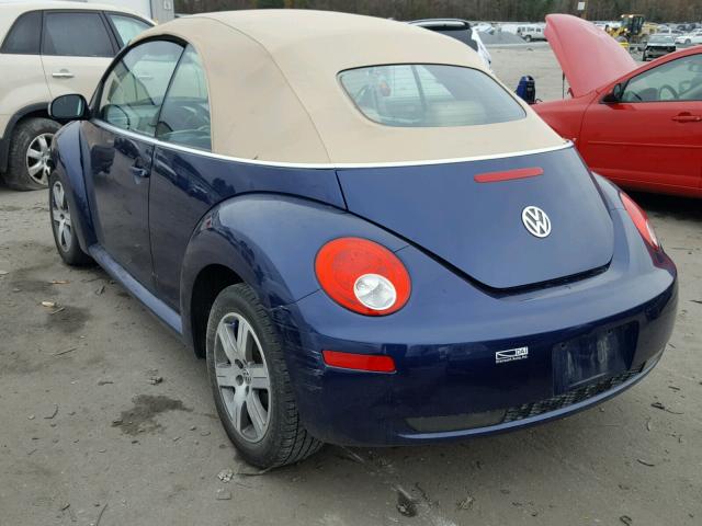3VWRF31Y46M331159 - 2006 VOLKSWAGEN NEW BEETLE 蓝色 照片 3