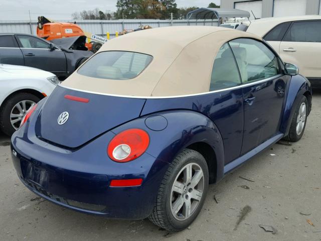 3VWRF31Y46M331159 - 2006 VOLKSWAGEN NEW BEETLE BLUE photo 4