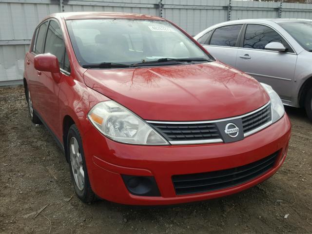 3N1BC13E38L365254 - 2008 NISSAN VERSA S RED photo 1