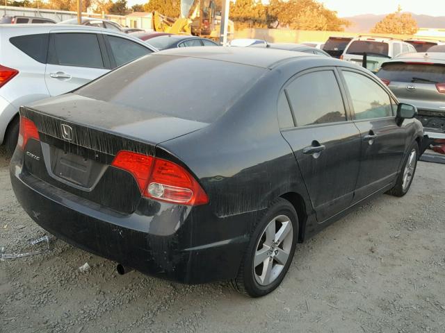 JHMFA16867S006490 - 2007 HONDA CIVIC EX BLACK photo 4
