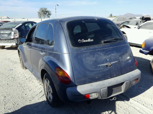 3C4FY48B13T596100 - 2003 CHRYSLER PT CRUISER BLUE photo 3