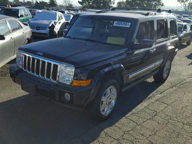 1J8HG68248C199435 - 2008 JEEP COMMANDER BLACK photo 2