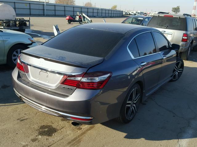 1HGCR2F51GA109770 - 2016 HONDA ACCORD SPO GRAY photo 4