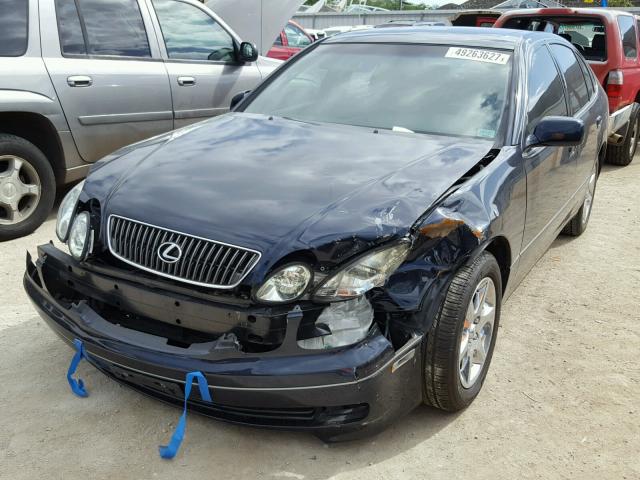 JT8BD69S140202631 - 2004 LEXUS GS 300 BLUE photo 2