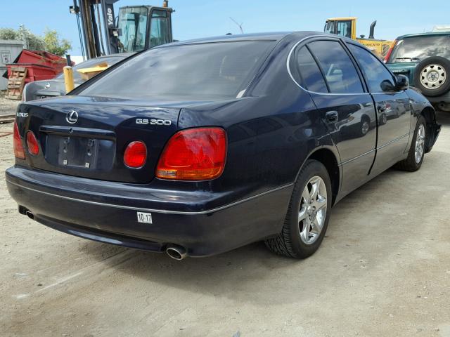 JT8BD69S140202631 - 2004 LEXUS GS 300 BLUE photo 4