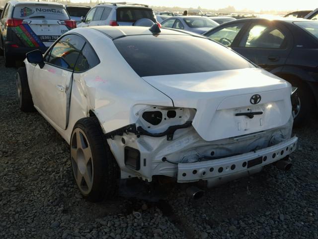 JF1ZNAA1XD1712432 - 2013 TOYOTA SCION FR-S WHITE photo 3