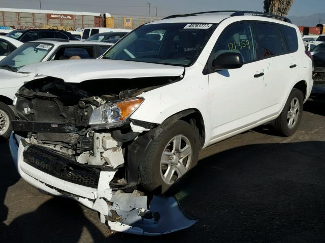 2T3ZF4DV5AW034998 - 2010 TOYOTA RAV4 WHITE photo 2