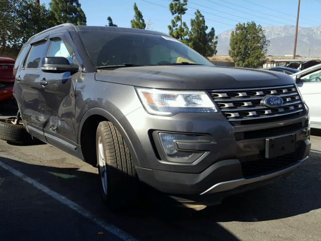 1FM5K7D8XGGA07608 - 2016 FORD EXPLORER X CHARCOAL photo 1