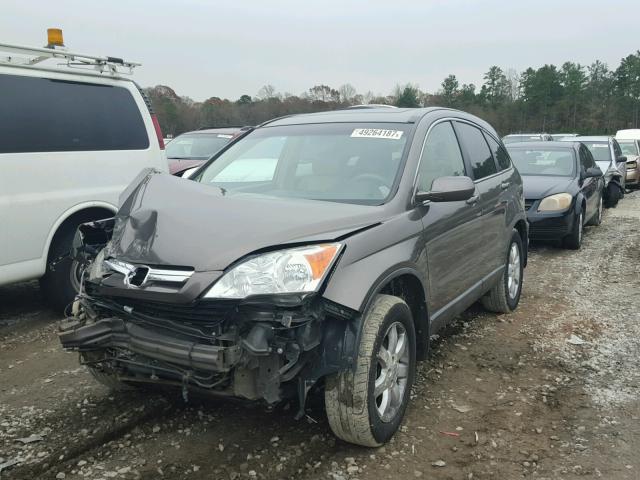 5J6RE38749L001668 - 2009 HONDA CR-V EXL BROWN photo 2