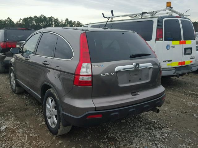 5J6RE38749L001668 - 2009 HONDA CR-V EXL BROWN photo 3