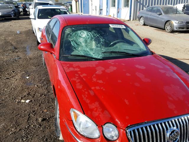 2G4WD582281206255 - 2008 BUICK LACROSSE C RED photo 9