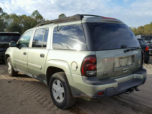 1GNES16S736169469 - 2003 CHEVROLET TRAILBLAZE GREEN photo 3