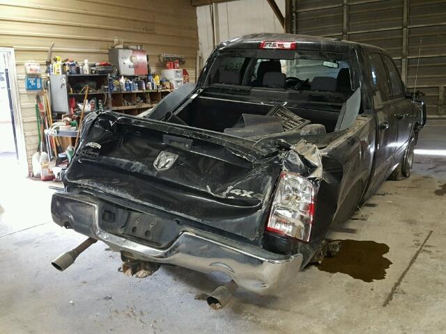 1D3HV13T99J512001 - 2009 DODGE RAM 1500 BLACK photo 4