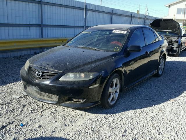 1YVFP84D545N50072 - 2004 MAZDA 6 S BLACK photo 2