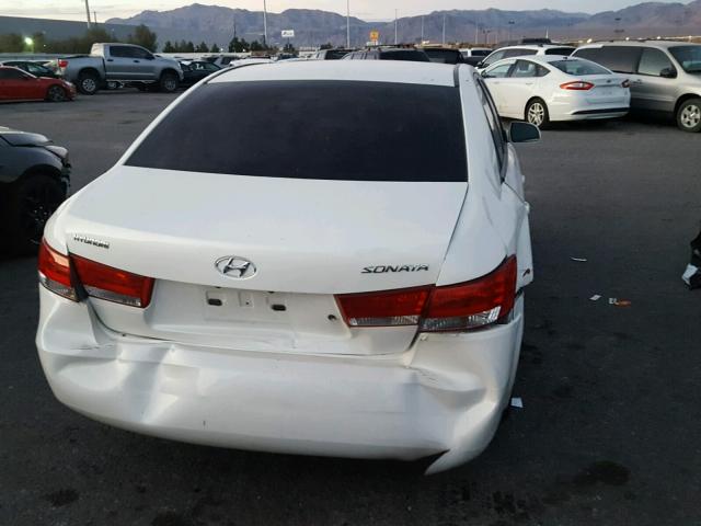 KMHET46C16A166824 - 2006 HYUNDAI SONATA GL WHITE photo 10