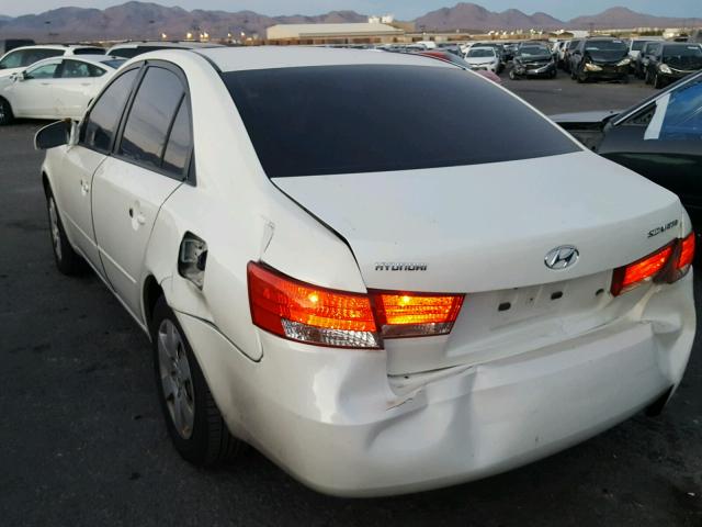 KMHET46C16A166824 - 2006 HYUNDAI SONATA GL WHITE photo 3