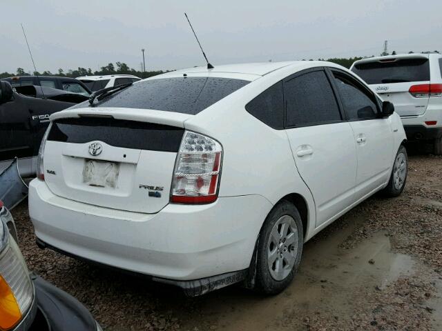 JTDKB20U597867593 - 2009 TOYOTA PRIUS WHITE photo 4