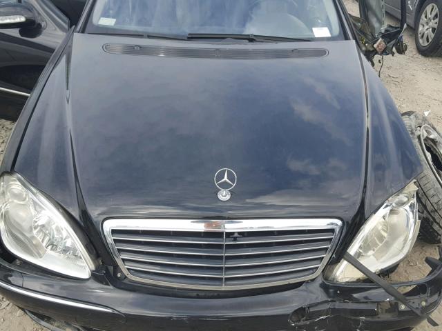 WDBNG83J75A452709 - 2005 MERCEDES-BENZ S 430 4MAT BLACK photo 7