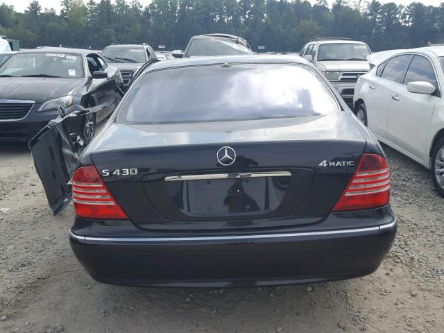 WDBNG83J75A452709 - 2005 MERCEDES-BENZ S 430 4MAT BLACK photo 9