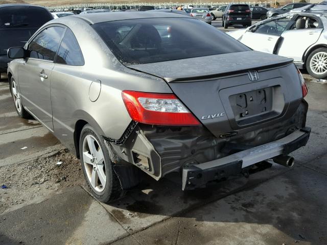 2HGFG12856H547687 - 2006 HONDA CIVIC EX GRAY photo 3