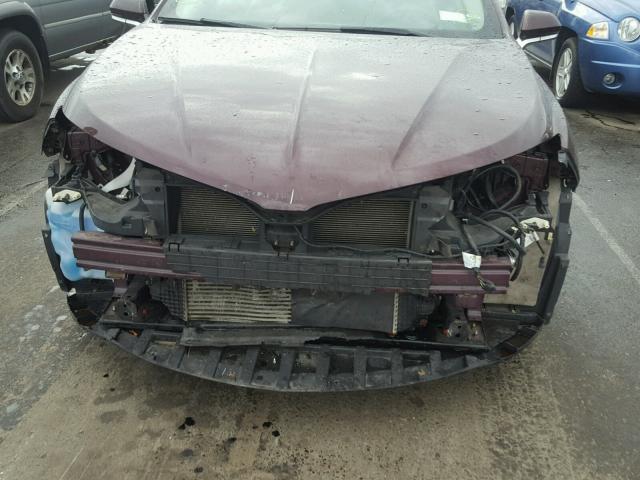 3LN6L2J90DR800874 - 2013 LINCOLN MKZ MAROON photo 7