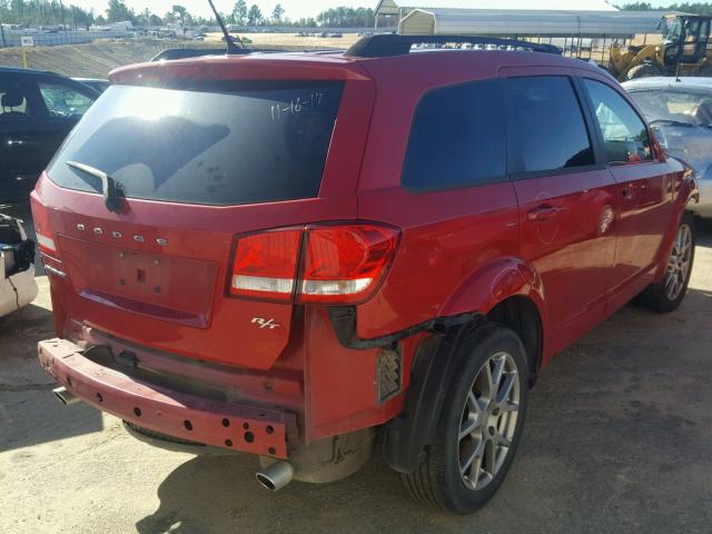 3C4PDCEG8ET182650 - 2014 DODGE JOURNEY R/ RED photo 4