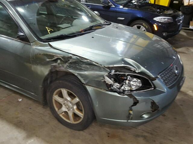 1N4AL11D55N486260 - 2005 NISSAN ALTIMA S GREEN photo 9