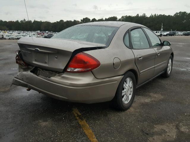 1FAFP56U67A151660 - 2007 FORD TAURUS SEL GOLD photo 4