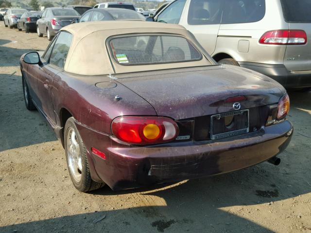 JM1NB3533Y0149146 - 2000 MAZDA MX-5 MIATA PURPLE photo 3