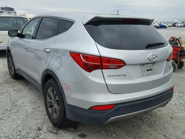 5XYZTDLB0EG199006 - 2014 HYUNDAI SANTA FE S SILVER photo 3