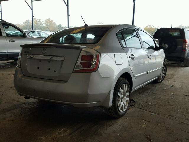 3N1AB6AP2BL648672 - 2011 NISSAN SENTRA 2.0 SILVER photo 4