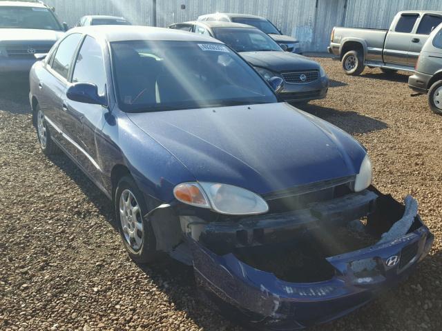 KMHJF35F2YU048133 - 2000 HYUNDAI ELANTRA GL BLUE photo 1