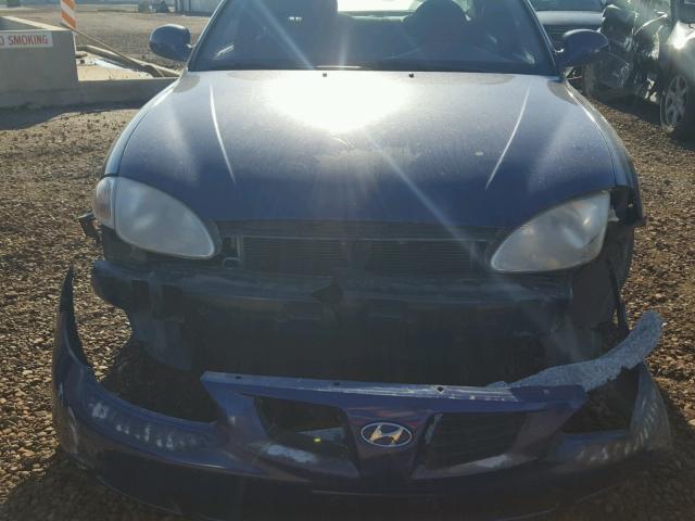 KMHJF35F2YU048133 - 2000 HYUNDAI ELANTRA GL BLUE photo 9