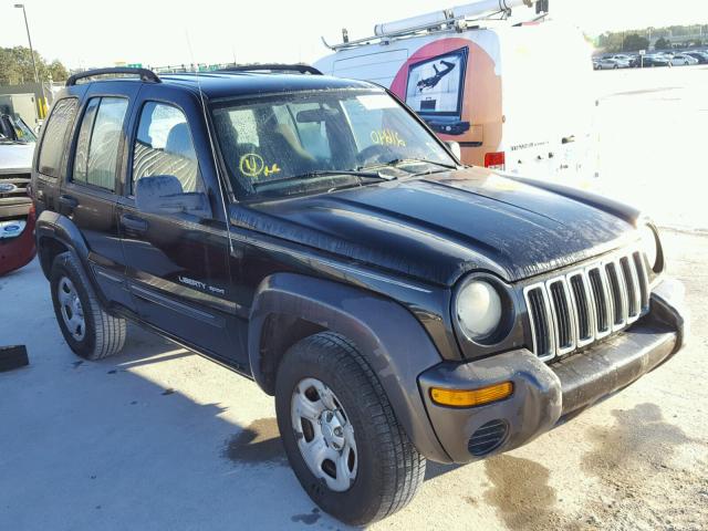 1J4GK48K73W583040 - 2003 JEEP LIBERTY SP BLACK photo 1