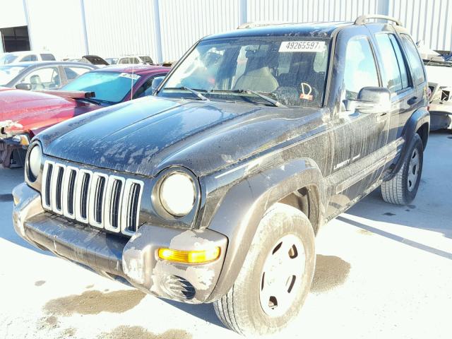 1J4GK48K73W583040 - 2003 JEEP LIBERTY SP BLACK photo 2