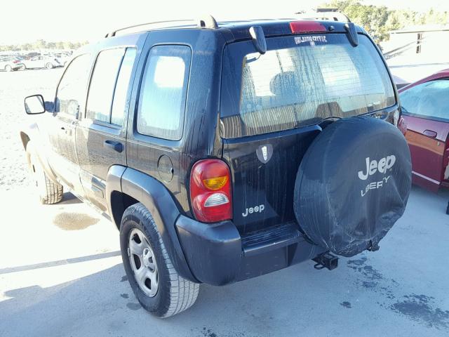 1J4GK48K73W583040 - 2003 JEEP LIBERTY SP BLACK photo 3