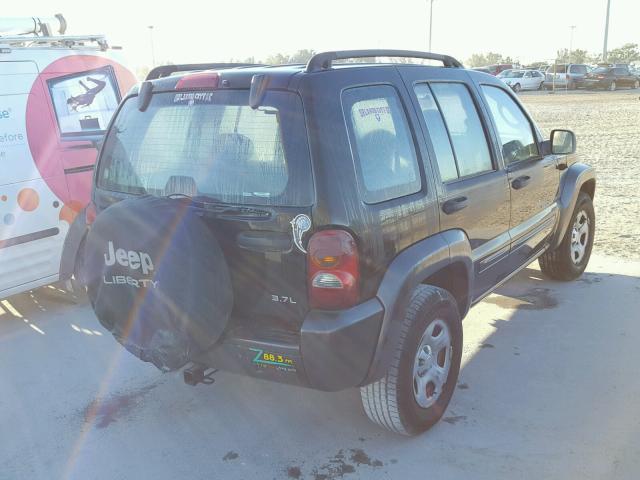 1J4GK48K73W583040 - 2003 JEEP LIBERTY SP BLACK photo 4