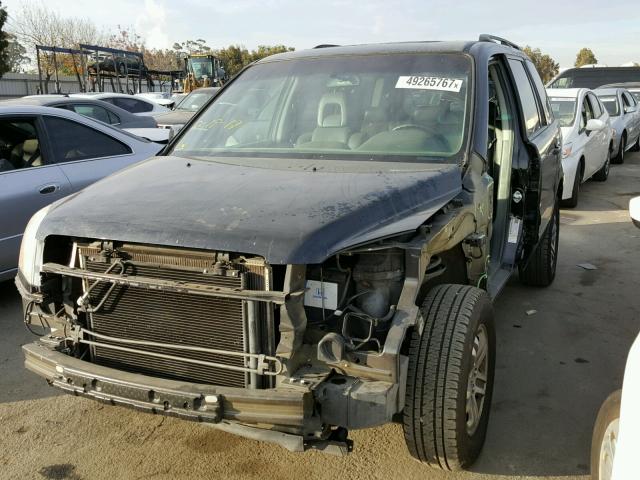 5FNYF18585B056882 - 2005 HONDA PILOT EXL BLACK photo 2