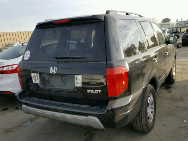 5FNYF18585B056882 - 2005 HONDA PILOT EXL BLACK photo 4