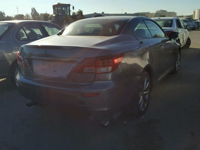 JTHFF2C21F2532791 - 2015 LEXUS IS 250 GRAY photo 4