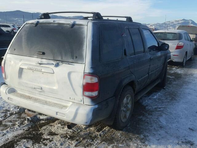 JN8DR09Y71W574274 - 2001 NISSAN PATHFINDER BLACK photo 4